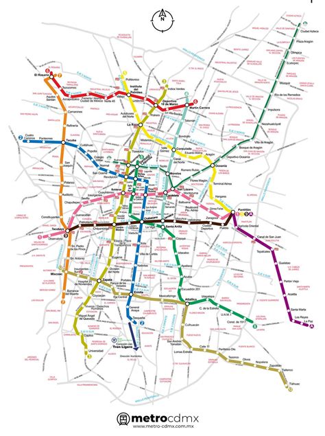 Mapa Metro CDMX - Mapa Red Metro Ciudad de México