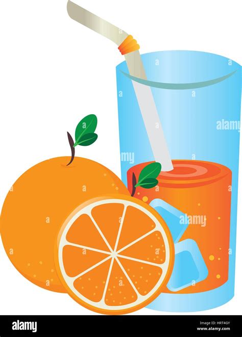 Orange Juice Fruit Icon Stock Vector Image And Art Alamy