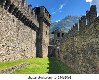 Montebello Castle Castello Di Montebello Burg Stock Photo