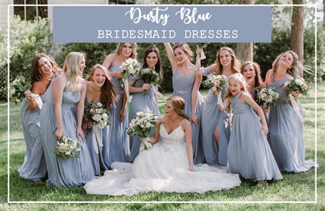 30 Dusty Blue Bridesmaid Dresses For 2024 Deer Pearl Flowers