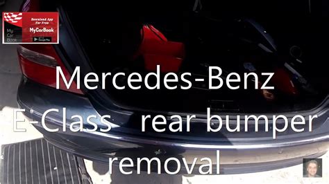 Mercedes Benz E Class W211 Rear Bumper Removal Youtube