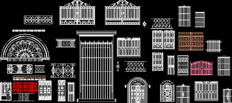 Rejas En DWG 54 67 KB Librería CAD