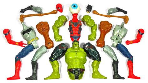 Avengers Toys Assemble Spider Man Batman Hulk Smash Siren Head YouTube