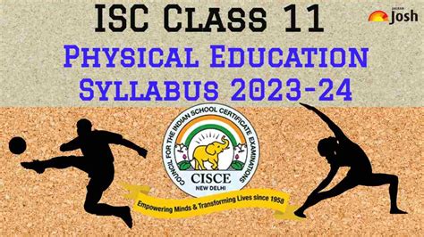 Isc Class 11 Physical Education Syllabus 2023 2024 Download Class