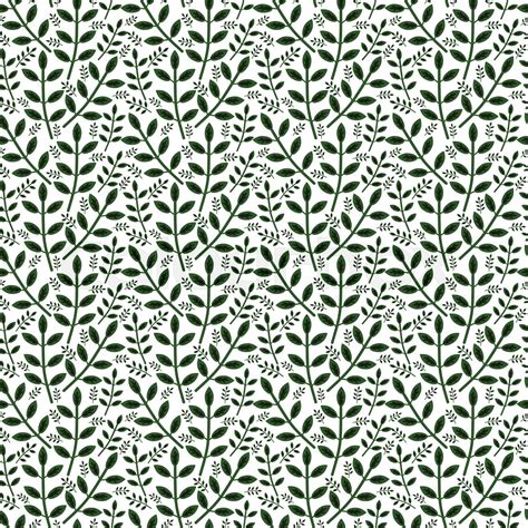 Seamless Foliage Pattern Stock Vector Colourbox