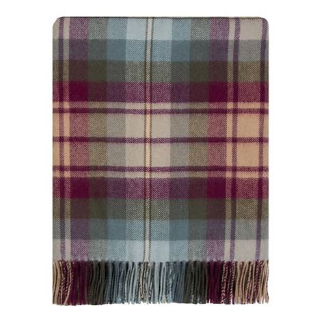 Lochcarron Lambswool Auld Scotland Tartan Blanket Tartan Blanket