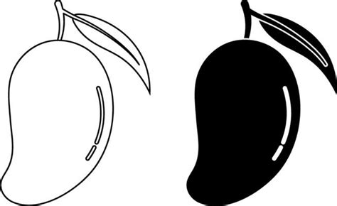 Mango Black And White Vector Art, Icons, and Graphics for Free Download