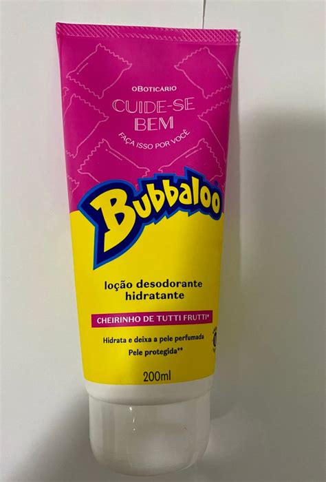 Lo O Desodorante Hidratante Corporal Cuide Se Bem Bubbaloo Tutti