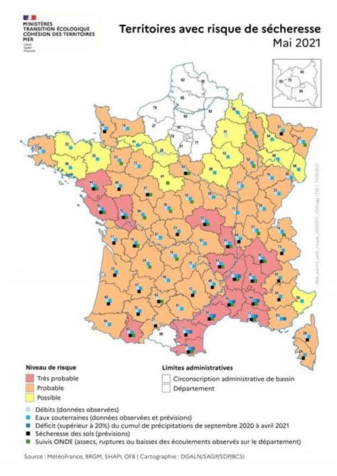 Risque De S Cheresse Dans Les D Partements Selon M T O France