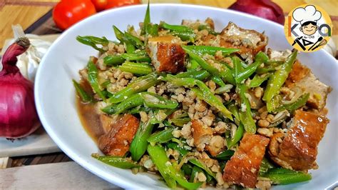 Ginisang Baguio Beans With Ground Pork And Tokwa Low Budget And Easy