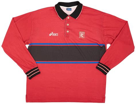 1996 97 Salernitana Asics Polo L S Shirt 8 10 XL