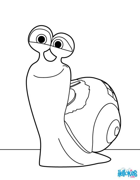 Turbo The Snail Coloring Pages Coloring Pages