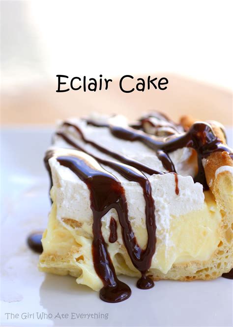 This Eclair Cake has a cream puff crust, vanilla cream cheese layer ...