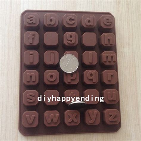 Lowercase Alphabet DIY Cake Mold Flexible Silicone Soap Mold Chocolate Cookie Bakeware Pudding ...