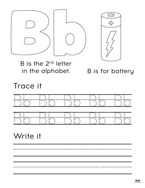 Letter B Worksheets 50 Free Printables Printabulls