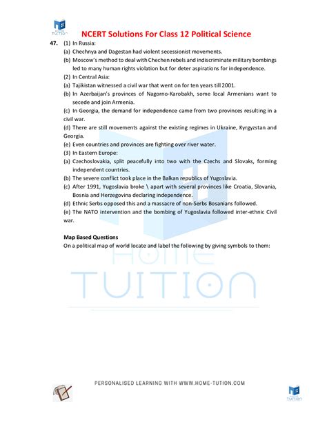 NCERT Solutions For Class 12 Political Science Chapter 2 The End Of