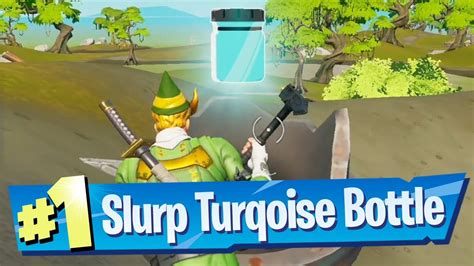 Find Botttles of Slurp Turqoise in Sludgy Swamp Location - Fortnite - YouTube