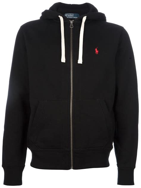 Polo Ralph Lauren Fleece Lined Hoodie In Black For Men Lyst