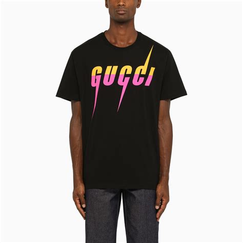 Gucci Gucci Blade Print Black T Shirt Thedoublef