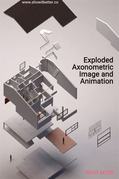 Easy Exploded Axonometric Image And Animation Diagram Architecture