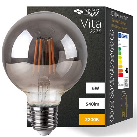 Żarówka Led E27 Filament 6w Ciepła 2200k Edison Retro Ozdobna Żarnik