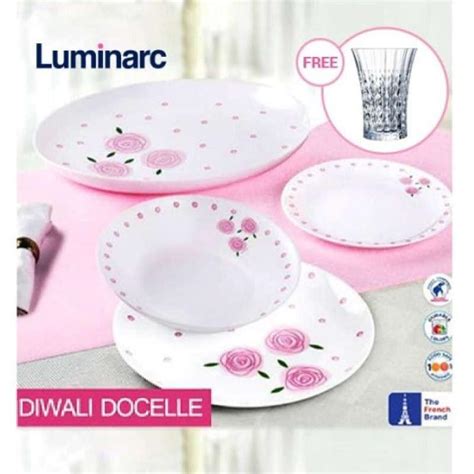 Promo Luminarc Piring Set Lengkap Docelle Diwali Pcs Set J