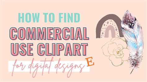 How To Find Commercial Use Clipart For Etsy Digital Designs Youtube