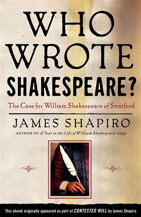 Who Wrote Shakespeare EBook By James Shapiro Official Publisher Page