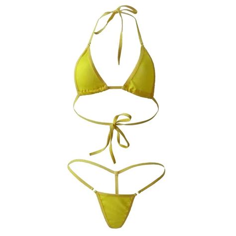 FEMMES SEXY LINGERIE Mini Bikini XSet Bain Soutien Gorge G String Sous EUR PicClick FR
