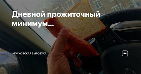 Дневной прожиточный минимум... | Московская бытовуха | Дзен