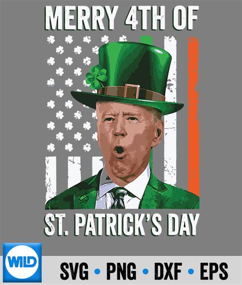 St Patricks Day Svg Merry Th Of St Patricks Day Joe Biden Leprechaun