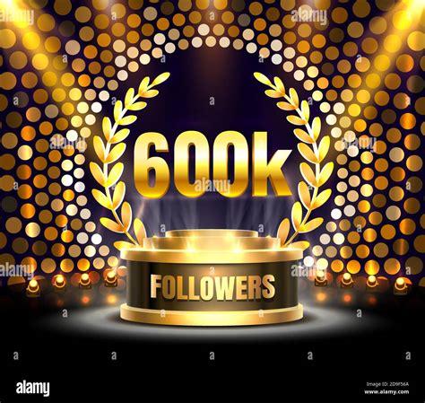 Thank You Followers Peoples 600k Online Social Group Happy Banner