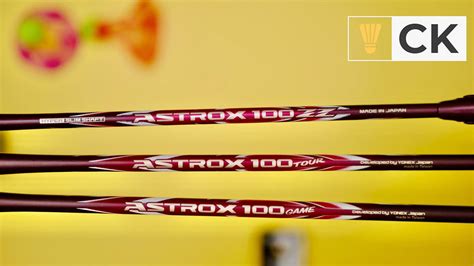 Yonex Astrox 100ZZ vs Astrox 100 Tour vs Astrox 100 Game Badminton ...