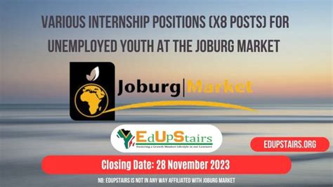 Various Internship Positions X Posts For Unemployed Youth At The