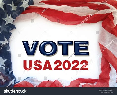 2022 Us Midterm Election American Flag Stock Illustration 2213674643 ...