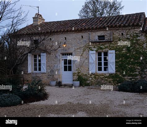 Exterior Of Stone Country Cottage Stock Photo Alamy