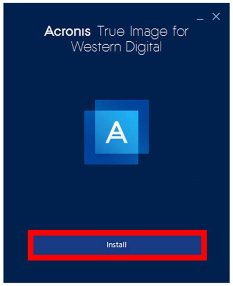 Install And Uninstall Acronis True Image For Western Digital On Windows