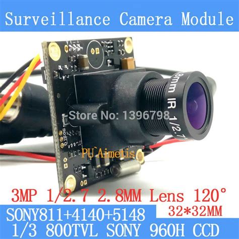 32 32mm Surveillance Camera 800TVL 1 3 Effio CCD Sony 811 4140 5148