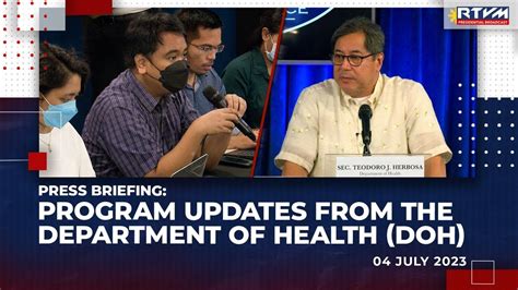 PCO Press Briefing With DOH 07 04 2023 YouTube