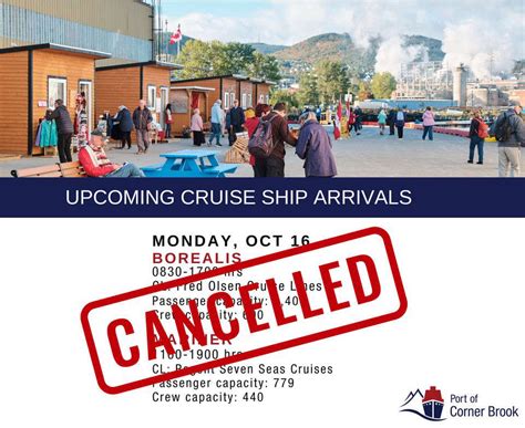 Double Cruise Ship Day At The Port Of Corner Brook Cancelled To To High