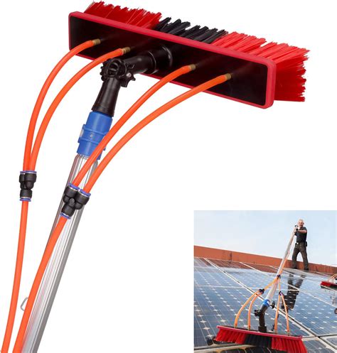 Amazon Solar Panel Cleaning Brush Ft Adjustable Water Fed Pole