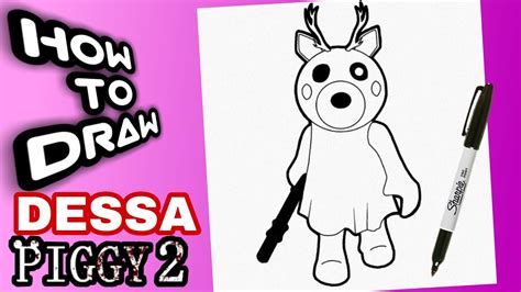 HOW TO DRAW DESSA FROM PIGGY BOOK 2 STEP BY STEP Como Dibujar A