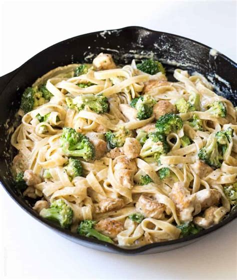 Broccoli Chicken Fettuccine Alfredo — Tastes Lovely