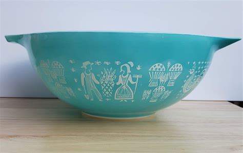 Home And Living Dining And Serving 1950 60s Pyrex Solid Turquoise