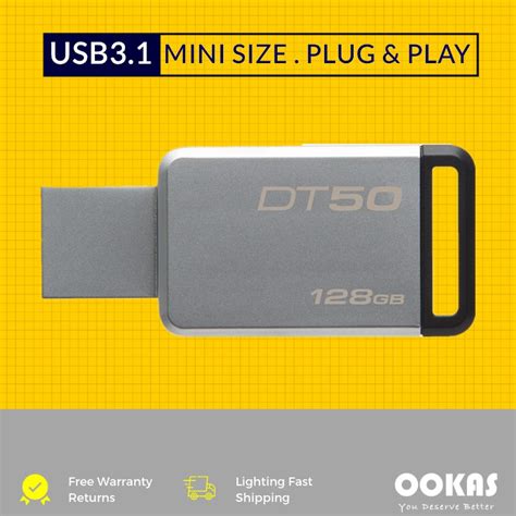 Kingston DT50 USB 3 1 USB Flash Drive Metal Pendrive 16GB 32GB 64GB