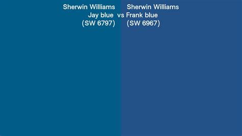 Sherwin Williams Jay Blue Vs Frank Blue Side By Side Comparison