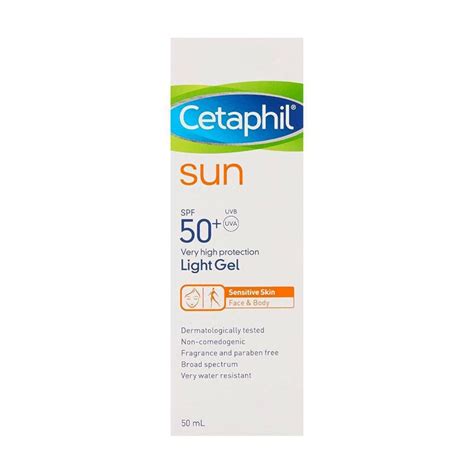 Cetaphil Sun Spf50 Light Gel Face And Body 50ml Hygieneforall