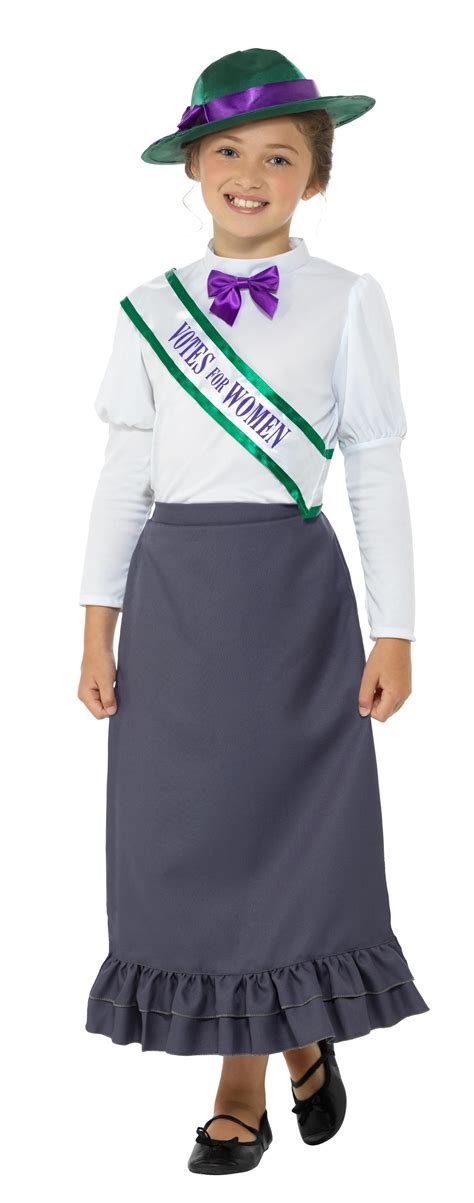 Kids Victorian Suffragette Costume