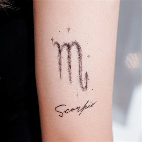 SCORPIO ZODIAC TATTOO Sticker Scorpio Horoscope Constellation - Etsy ...