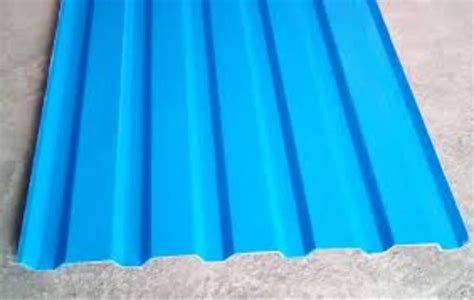 Cold Rolled Blue Color Coated FRP Corrugated Roofing Sheet Thickness